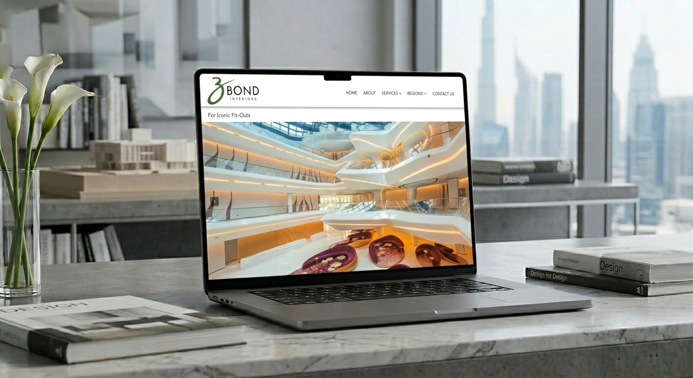 Bond Interiors MacBook Pro Mockup